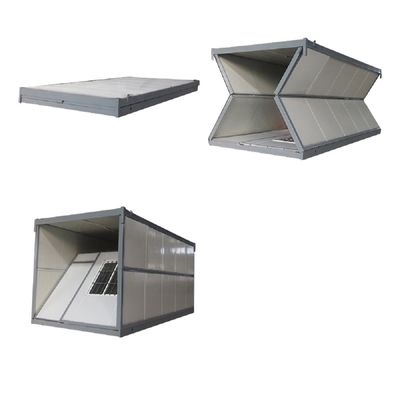 Maison de conteneur pliable de 20 pieds facile à assembler avec salle de bain et cadre en acier galvanisé