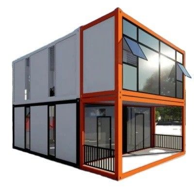 Maison de conteneurs personnalisée à couleur élargie avec cadre et construction en acier léger