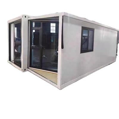 Maison modulaire pliable préfabriquée de 3 chambres avec couleur personnalisée et porte en acier
