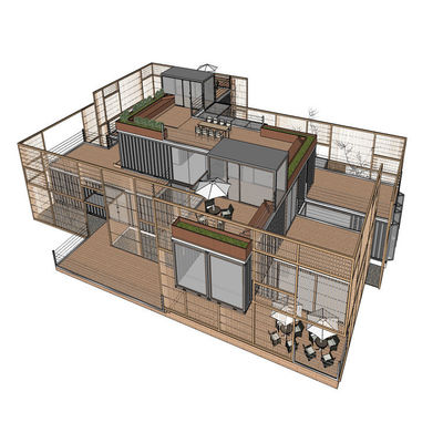 20 pieds ou 40 pieds de haute valeur d'isolation résistant aux tremblements de terre SIP Panel House Shell Package