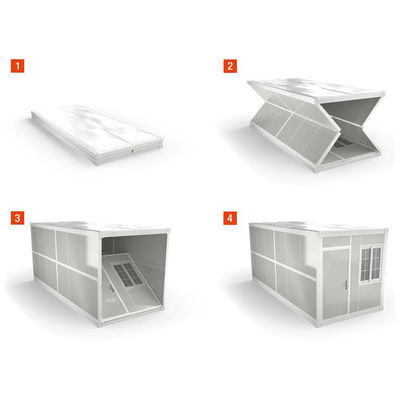Maison préfabriquée de style moderne de type T de 40 pieds avec fenêtre coulissante en PVC