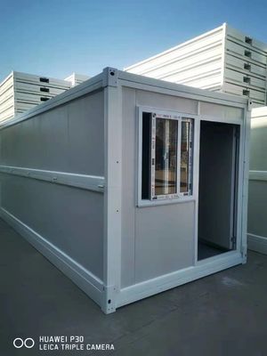 Maison de conteneurs évolutifs en panneau sandwich en acier pour la vie en blanc/gris/noir