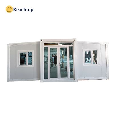 Chambre vitrée en acier galvanisé maison de conteneurs extensible avec accessoires