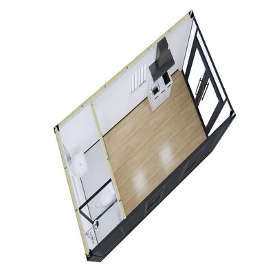 Maison de conteneurs pliable de 20 pieds avec accessoires légers Panneau sandwich en acier durable