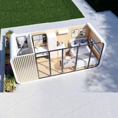 Maison de conteneur mobile pour logement préfabriqué