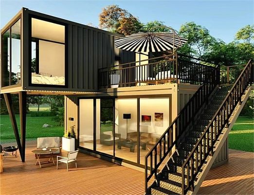Maison de conteneurs modulaires en acier léger de 20 pieds / 40 pieds pour bâtiments préfabriqués