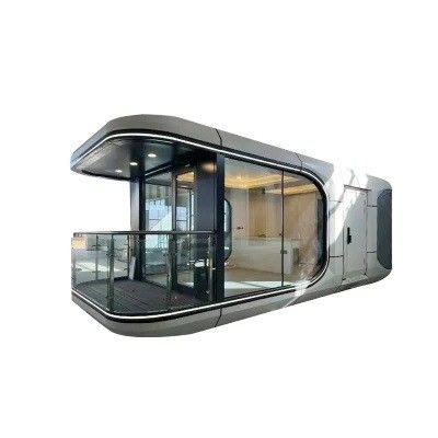 Maison préfabriquée en capsule spatiale avec structure en acier soudé