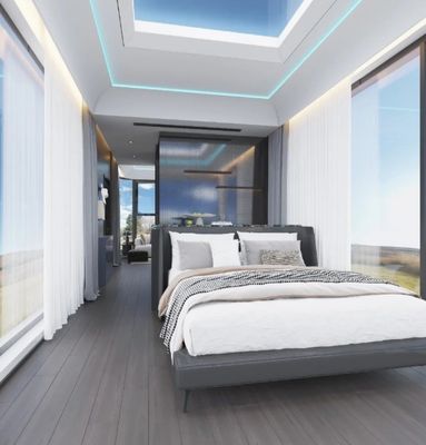 Maison de la capsule spatiale en acier Les plus récentes capsules de sommeil modernes Hôtel Capsule