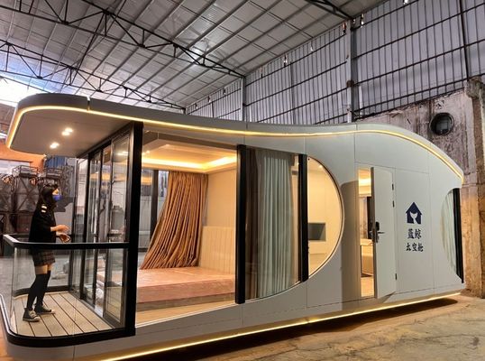 Hôtel Pod Hurricane Proof Capsule préfabriquée Speed Dome maison au milieu du siècle