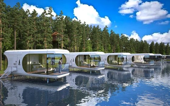 Hôtel Pod Hurricane Proof Capsule préfabriquée Speed Dome maison au milieu du siècle