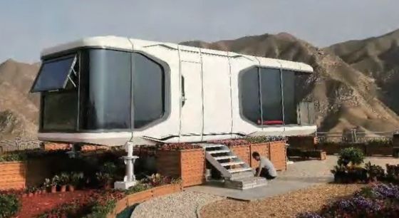 Capsule d'espace modulaire préfabriquée de luxe pour maison de conteneurs personnalisée