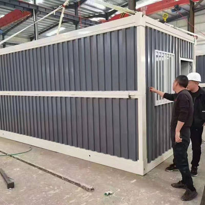 Container de maison de fenêtre coulissante en PVC pour magasin et maison de conteneur pliable préfabriquée