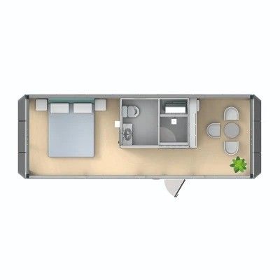 Moderne design élégant Panneau sandwich Capsule préfabriquée Petite maison