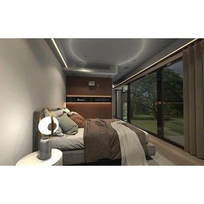 Moderne design élégant Panneau sandwich Capsule préfabriquée Petite maison