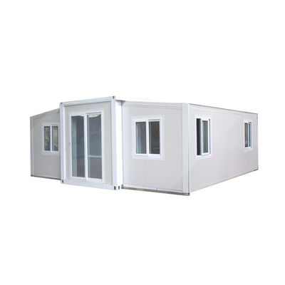 Maison de conteneurs pliable évolutive avec fenêtre coulissante en PVC et plancher en carton MGO de 18 mm