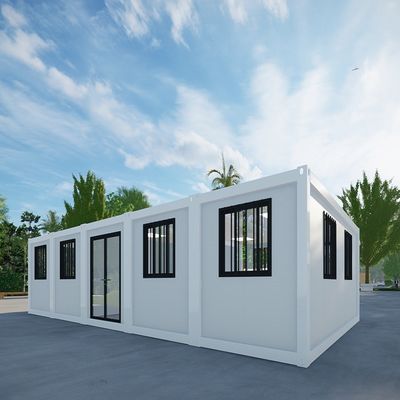 Container de maison mobile avec conception pliable et accessoires légers