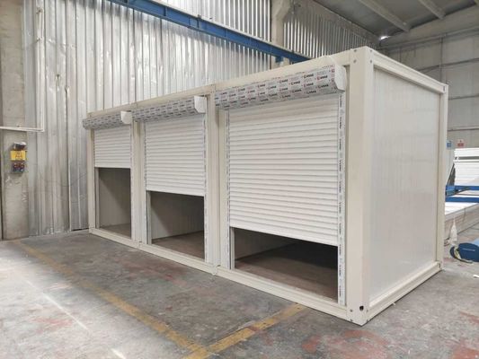 Container de maison mobile avec conception pliable et accessoires légers