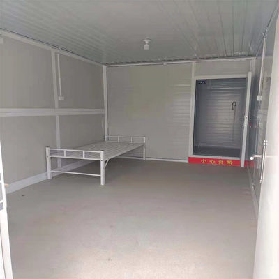 Maison de conteneur pliable de 20 pieds facile à assembler avec salle de bain et cadre en acier galvanisé