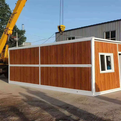 Maison de conteneur pliable de 20 pieds facile à assembler avec salle de bain et cadre en acier galvanisé