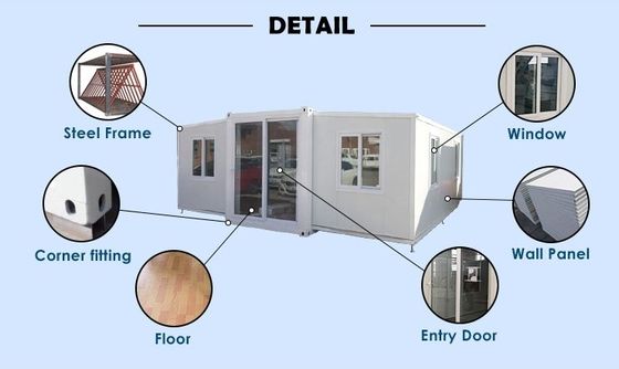 Plan de maison préfabriquée de 3 chambres pour la construction d'entrepôt