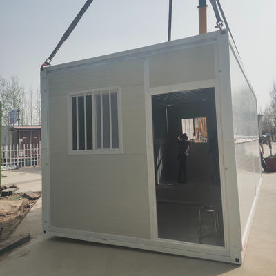 Constructions en acier de 20 pieds, maisons modulaires préfabriquées avec plancher en carton MGO de 18 mm