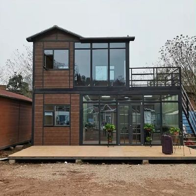 Container à porte plate en acier pour logement portable et extensible