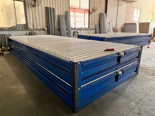 Maison de conteneurs pliable de 20 pieds pour bureaux mobiles et entrepôts pliables