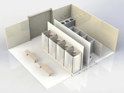 Maison de conteneur pliable à panneau sandwich pour atelier de couleur personnalisé