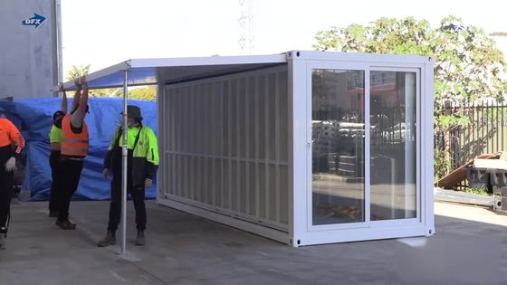 Maison de conteneurs à porte en acier mobile pour la préfabrication sur mesure