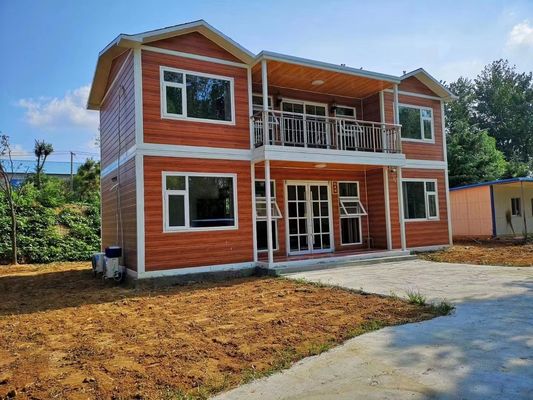 Villa lumineuse préfabriquée maison mobile avec acier et panneau sandwich