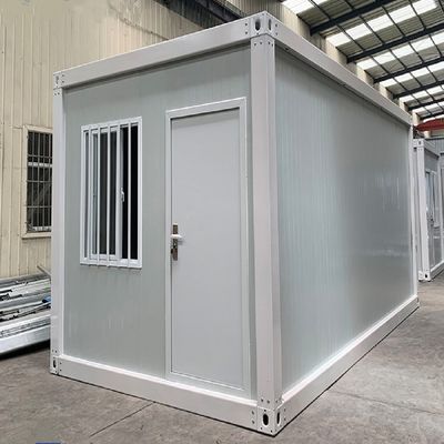 Maison de conteneurs préfabriquée abordable pour hôtel en blanc/gris/noir