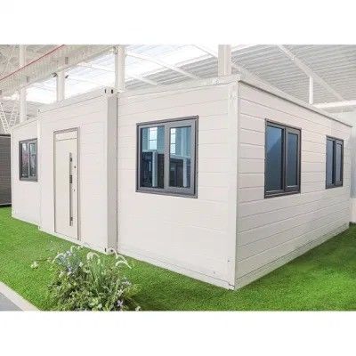 Grande maison de conteneurs de luxe de 40 pieds pour un salon moderne en Amérique