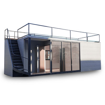 Installation rapide maison de conteneur préfabriquée avec PVC fenêtre coulissante accessoires de lumière