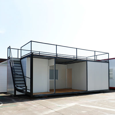 Installation rapide maison de conteneur préfabriquée avec PVC fenêtre coulissante accessoires de lumière