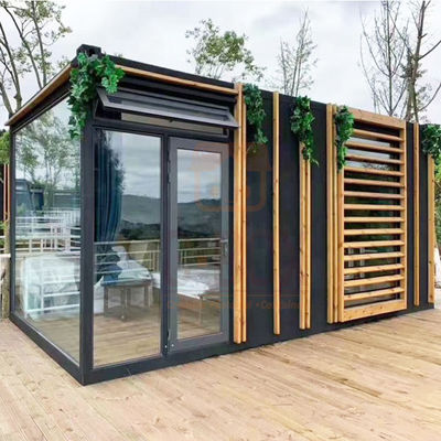 Installation rapide maison de conteneur préfabriquée avec PVC fenêtre coulissante accessoires de lumière