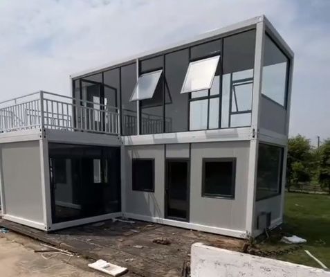 Hôtel de famille préfabriqué de 20 pieds et 40 pieds, avec jardin et chambre à coucher.