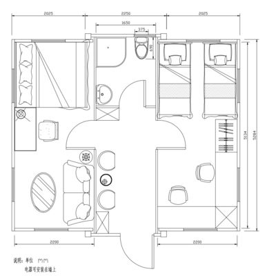 Maison de conteneurs évolutifs de 20 à 40 pieds Maison préfabriquée avec cuisine salle de bain