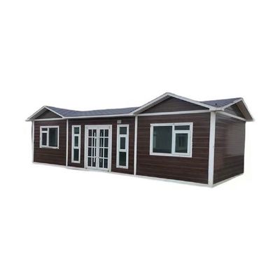 Maison à roues pliable avec fenêtre coulissante en PVC