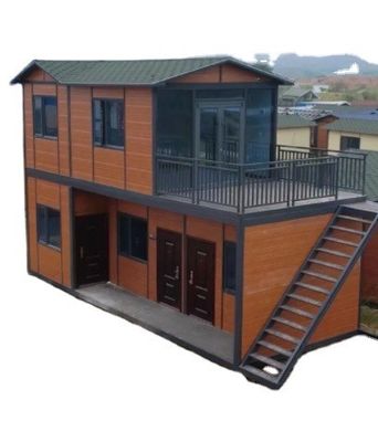 Maison de conteneurs élargie pour une famille d'accueil moderne simple Hôtel chambre de jardin