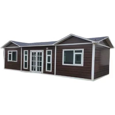 Extensible petite maison préfabriquée maison de jardin avec fenêtre coulissante en PVC extensible