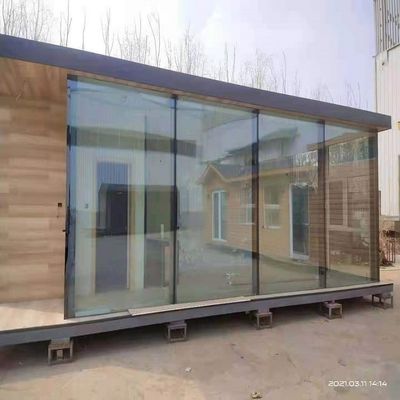 Extensible petite maison préfabriquée maison de jardin avec fenêtre coulissante en PVC extensible