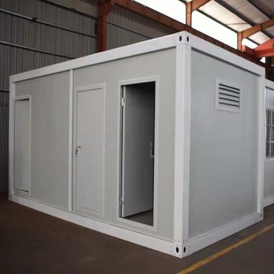 Hôtel préfabriqué maison de conteneurs plat avec fenêtre coulissante en PVC