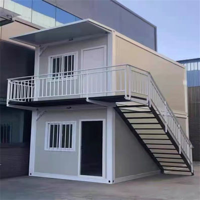 Maison de conteneurs préfabriquée avec cadre en acier galvanisé de style moderne