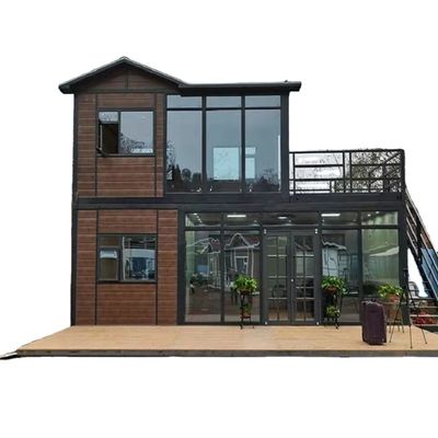 Maison modulaire préfabriquée haut de gamme avec un espace de vie modernement élargi