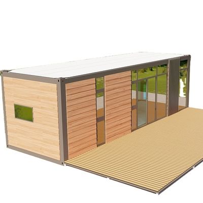 Maison modulaire préfabriquée haut de gamme avec un espace de vie modernement élargi