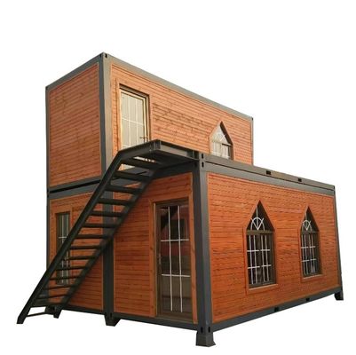 Maison de conteneurs modulaires préfabriqués avec plancher en carton MGO de 18 mm et cadre en acier galvanisé