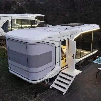 Capsule de camping portable Villas maison préfabriquée maisons préfabriquées