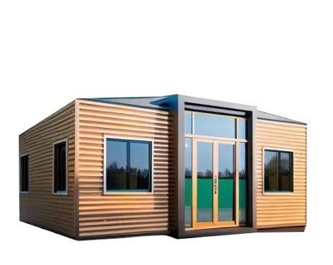 Maison de conteneur portable à fenêtre d'aluminium pour la maison familiale Hôtel de jardin Chambre à coucher et construction rapide