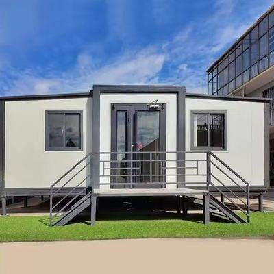 Maison de conteneur portable à fenêtre d'aluminium pour la maison familiale Hôtel de jardin Chambre à coucher et construction rapide