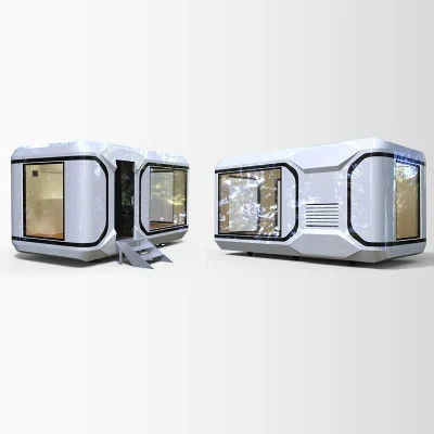 Maison de luxe entièrement meublée, capsule spatiale mobile préfabriquée pour 20 pieds et 40 pieds.
